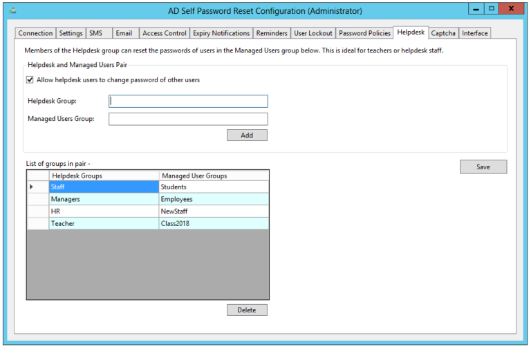 Active directory password reset ad self password reset